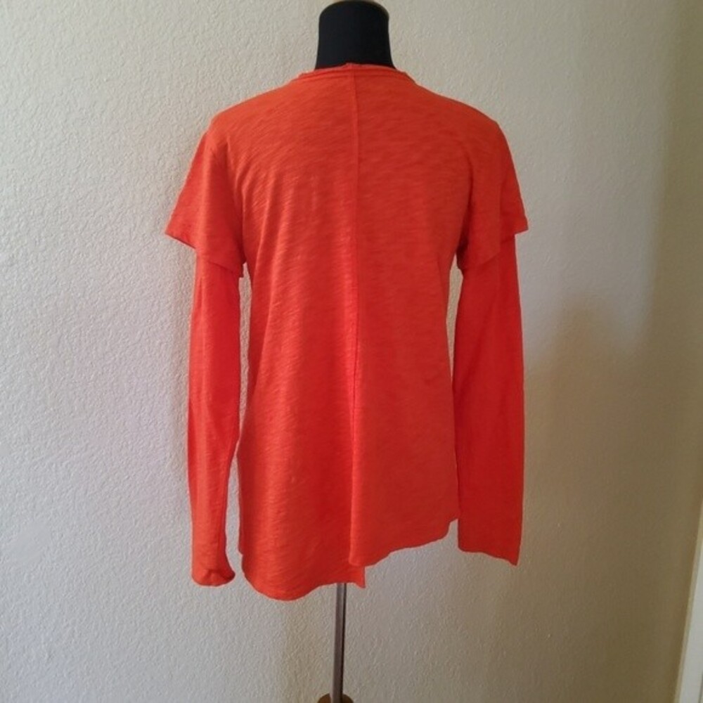 Wilt Asymmetrical Long Sleeve Tee Top Red New - Picture 5 of 8
